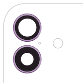 Back Camera Lens With Bracket & Bezel For iPhone 17 (Purple) (Premium)