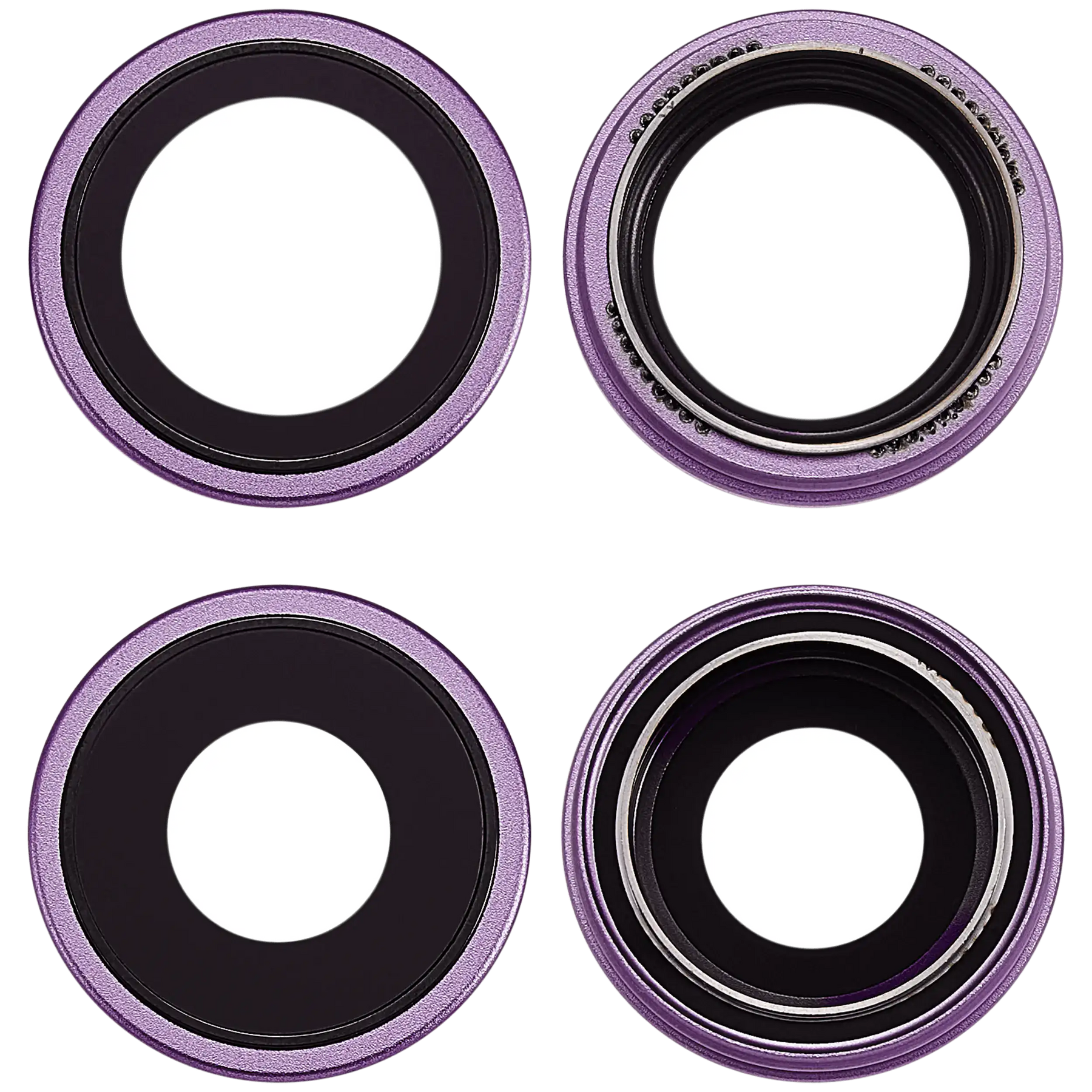 Back Camera Lens With Bracket & Bezel For iPhone 17 (Purple) (Premium)