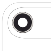 Back Camera Lens With Bracket & Bezel For iPhone Air (Cloud White) (Premium)