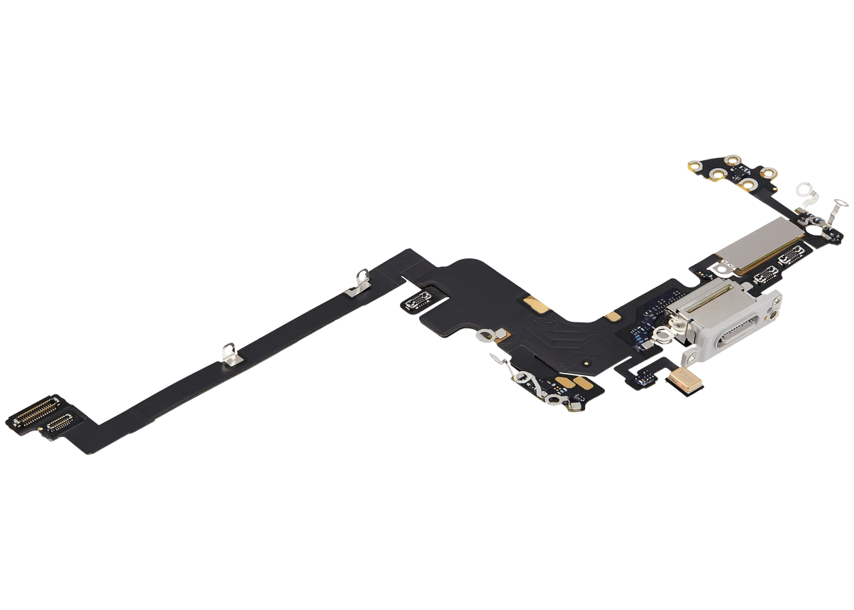 Charging Port Flex Cable for iPhone 17 Pro (Premium) (International Version) (Silver)