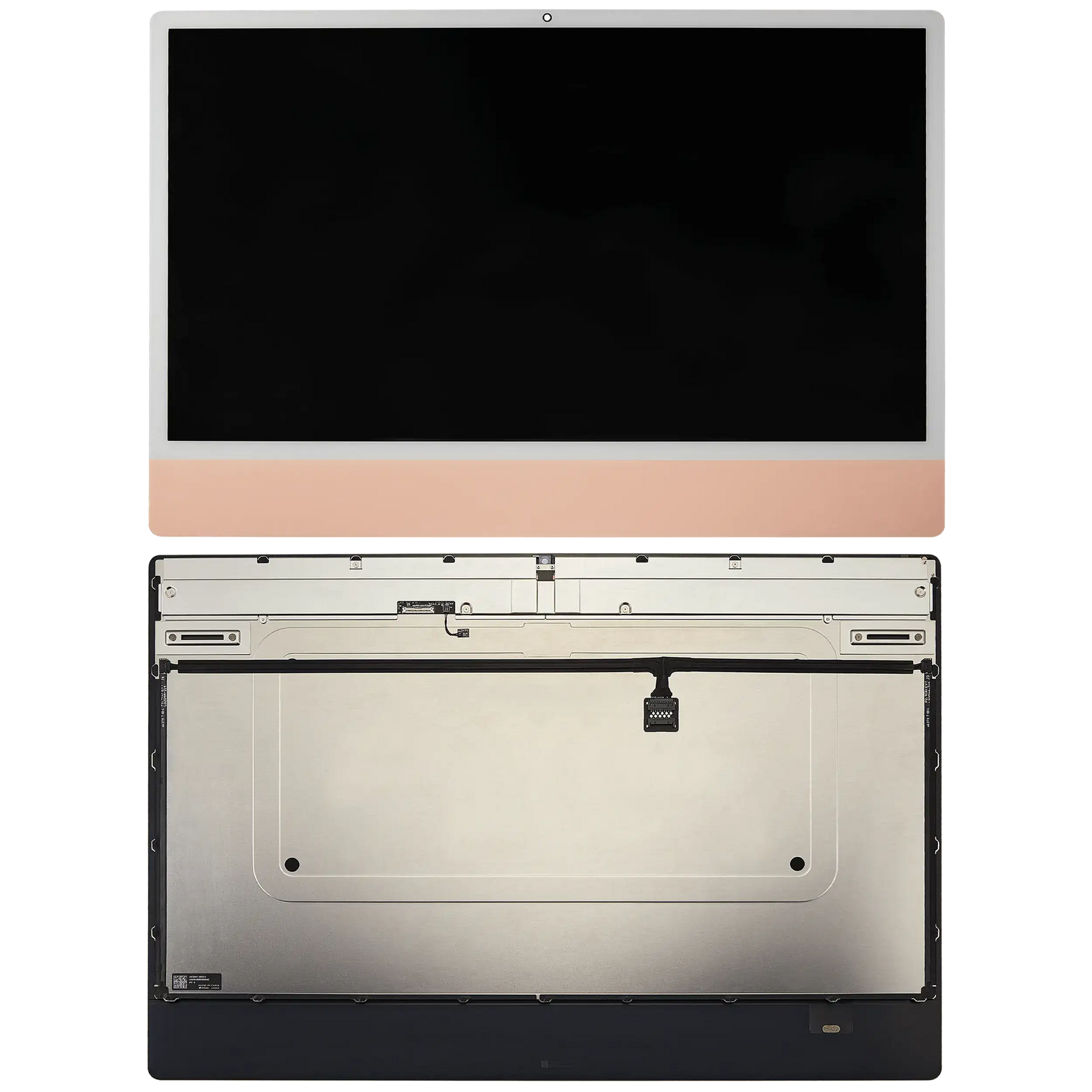 Complete LCD Display Assembly For iMac 24" A2873 (2023) / A3137 / A3247 (2024) (LG204A-215 LM235UH1 SDD1) (Used OEM Pull: Grade A) (Big Camera Hole) (Orange)