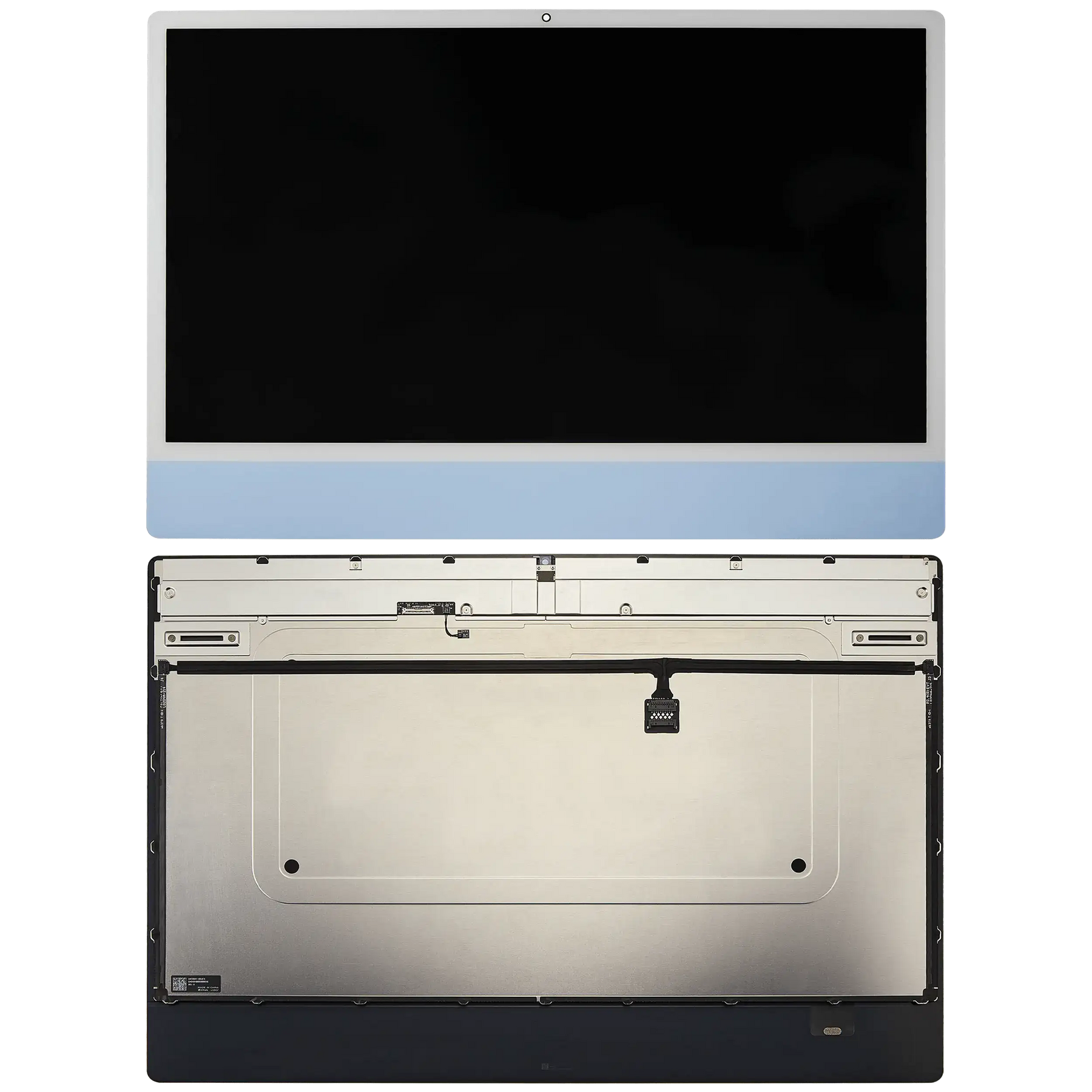 Complete LCD Display Assembly For iMac 24" A2873 (2023) / A3137 / A3247 (2024) (LG204A-215 LM235UH1 SDD2) (Used OEM Pull: Grade A) (Big Camera Hole) (Blue)