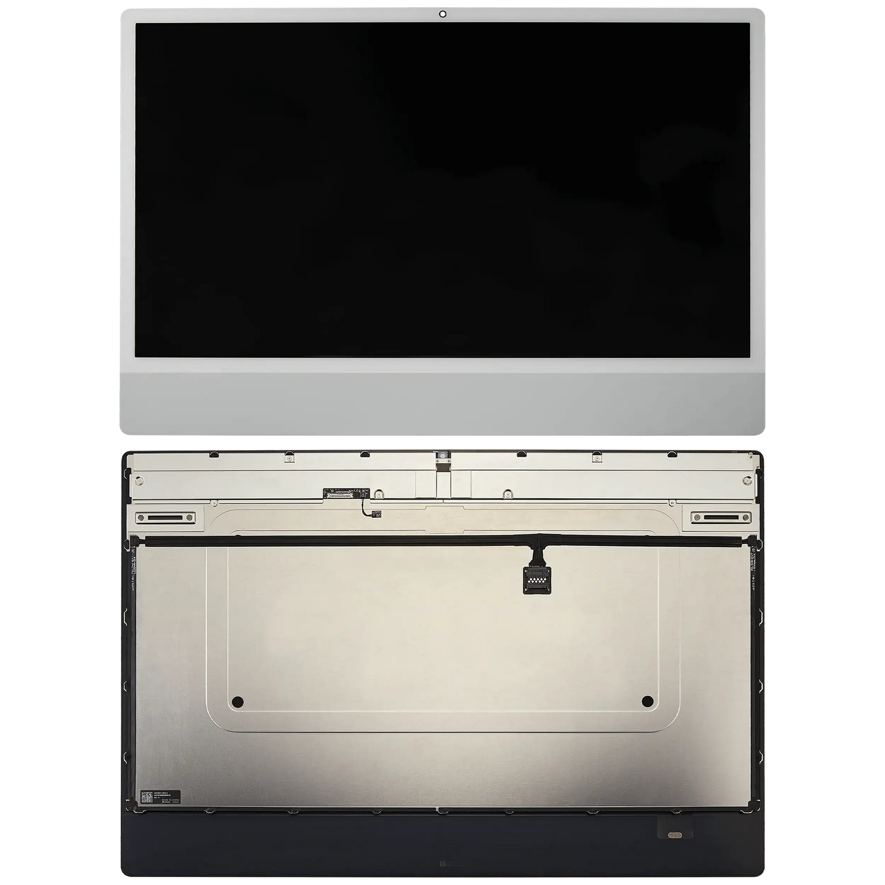 Complete LCD Display Assembly For iMac 24" A2873 (2023) A3137 / A3247 (2024) (LG204A-215 LM235UH1 SDD3) (Used OEM Pull: Grade A) (Big Camera Hole) (Silver)