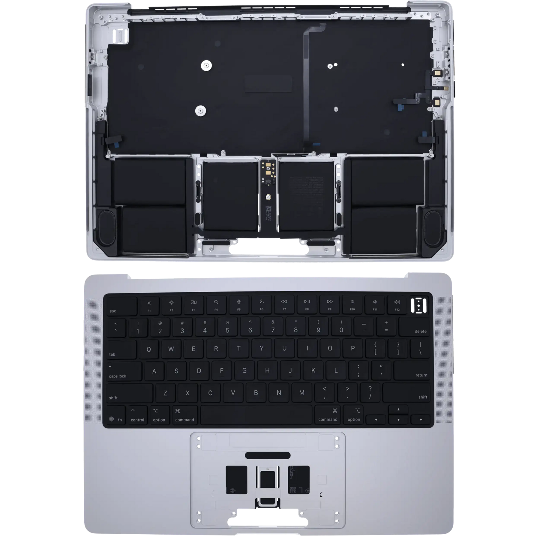 Top Case With Battery (ANSI) For MacBook Pro 14" A3434 (2025) (Genuine OEM) (Silver)