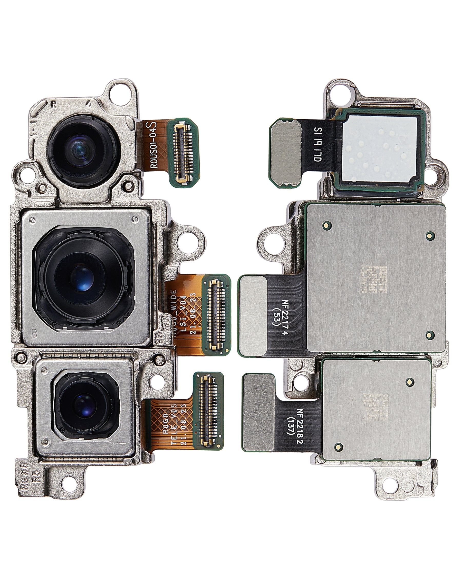 Replacement Back Camera Assembly (Wide & Ultra Wide & Telephone) Compatible For Samsung Galaxy S22 5G / S22 Plus 5G (US Version)