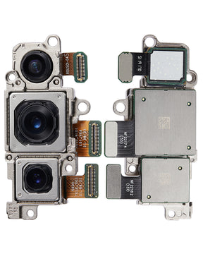 Replacement Back Camera Assembly (Wide & Ultra Wide & Telephone) Compatible For Samsung Galaxy S22 5G / S22 Plus 5G (US Version)