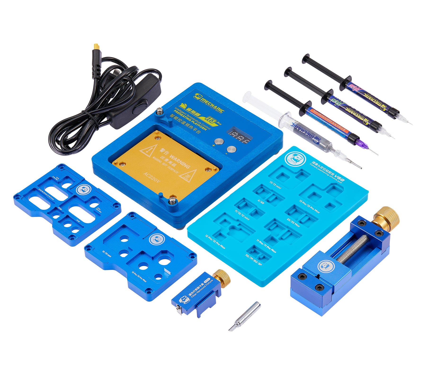 Camera Repair Kit Compatible For IP7 to IP13 Pro Max (14in1) (Mechanic)