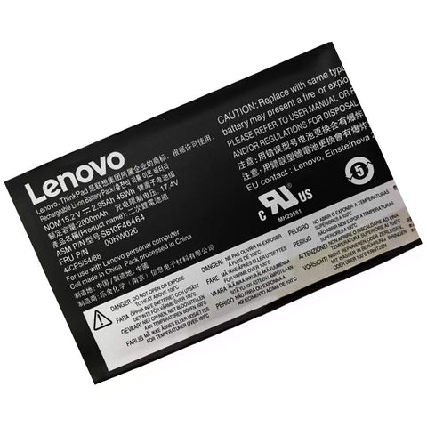 BUY [ORIGINAL] Lenovo SB10F46465 Laptop Battery - 15.2V 44WH 00HW026