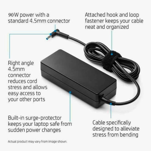 [original] HP Pavilion Gaming 15-AK001NA Laptop Charger - 19.5V 4.62A 90W Laptop Genuine AC Power Adapter