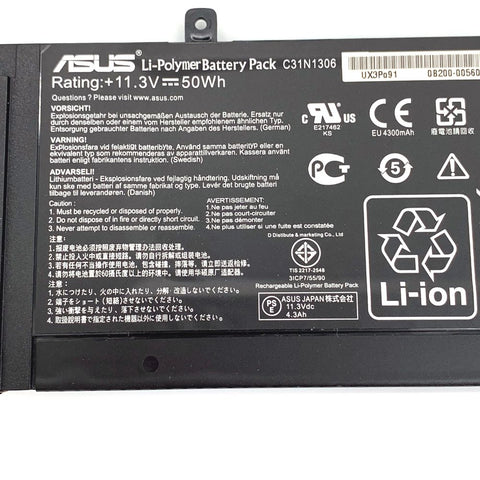BUY [ORGINAL] Asus ZenBook UX302LA Laptop Battery-11.3V 50Wh C31N1306