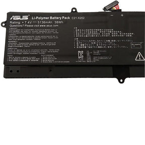 BUY [ORGINAL] Asus VivoBook F201E Laptop Battery- 7.4V 38Wh C21-X202