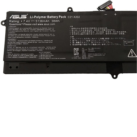 BUY [ORGINAL] Asus VivoBook F201E Laptop Battery- 7.4V 38Wh C21-X202