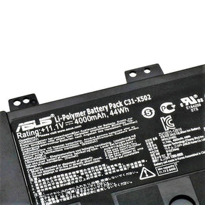 BUY [ORGINAL] Asus X502CA Laptop Battery -11.1V 44Wh C31-X502