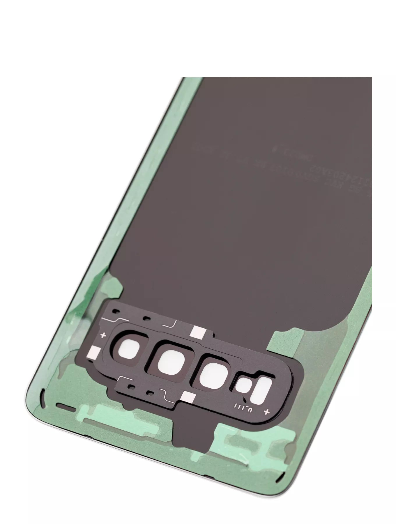 Back cover Glass With Camera Lens Compatible For Samsung Galaxy S10 Replacement (Service Pack) (Prism Black)