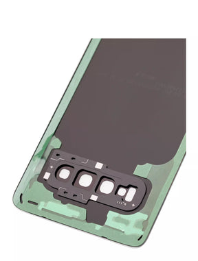 Back cover Glass With Camera Lens Compatible For Samsung Galaxy S10 Replacement (Service Pack) (Prism Black)