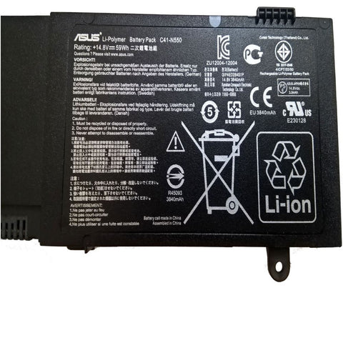 BUY [ORGINAL] Asus ROG G550JX Laptop Battery-15V 59Wh C41-N550