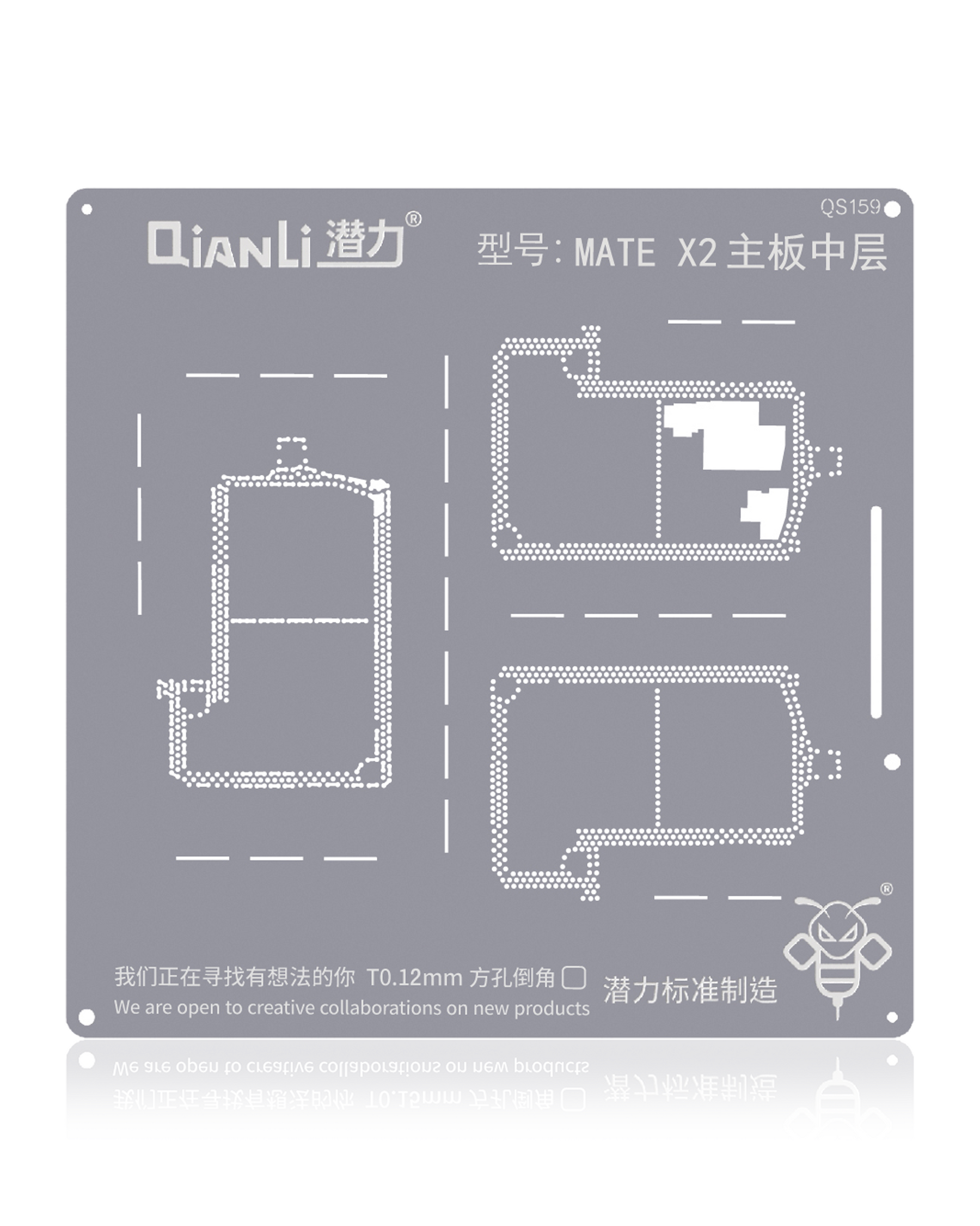Bumblebee Stencil (QS159) Mate X2 Motherboard Middle Layer (Qianli)