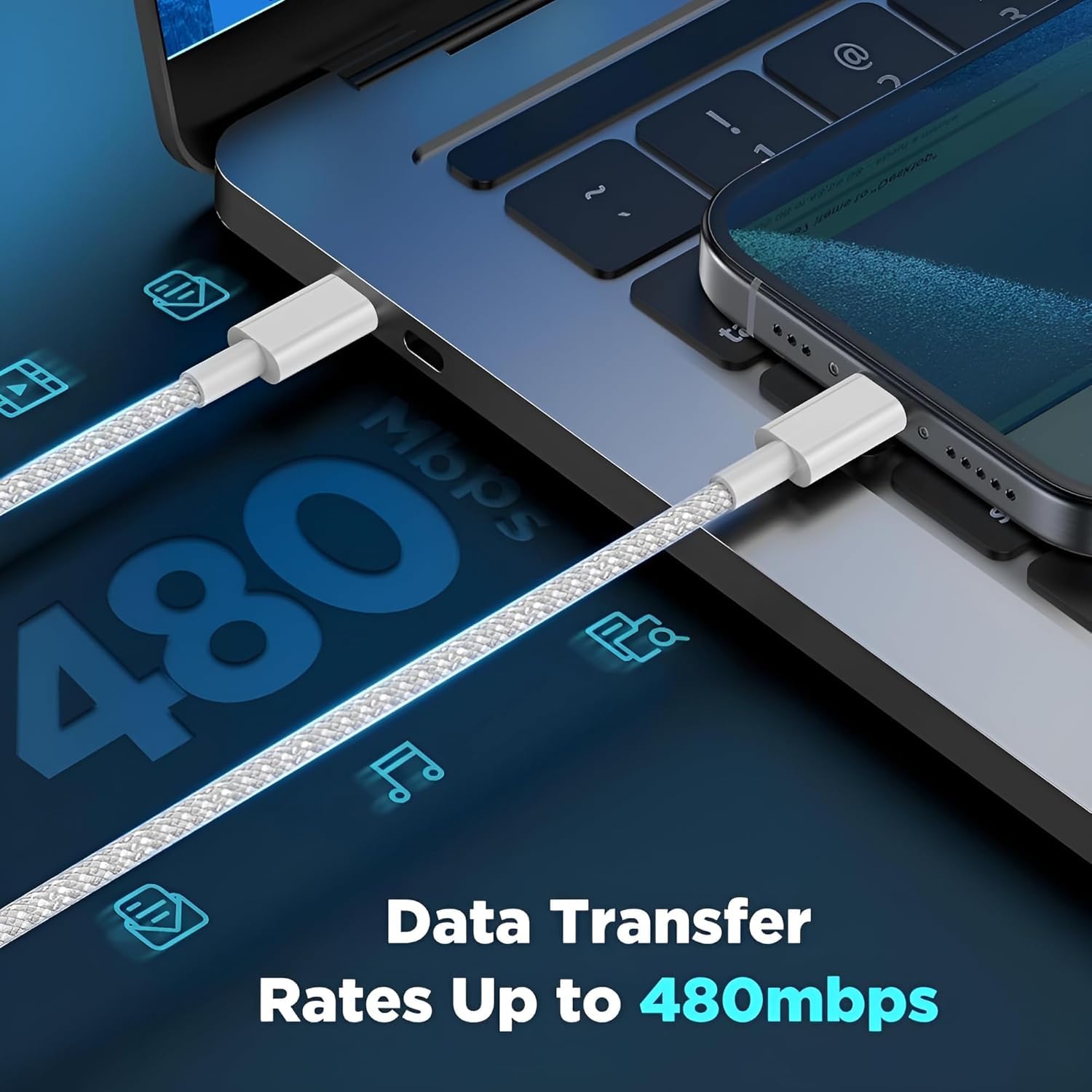 iPhone 15 Charger 20W USB-C Fast Charging Adapter