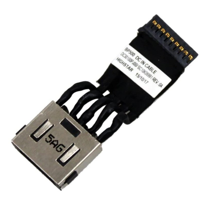 DC Power Jack Cable For Lenovo Thinkpad P50, P51, P70, P71, P50-20EN, P50-20EQ, DC30100PE00, DC30100PJ00, SC10K06990, SC10K06991, BP500