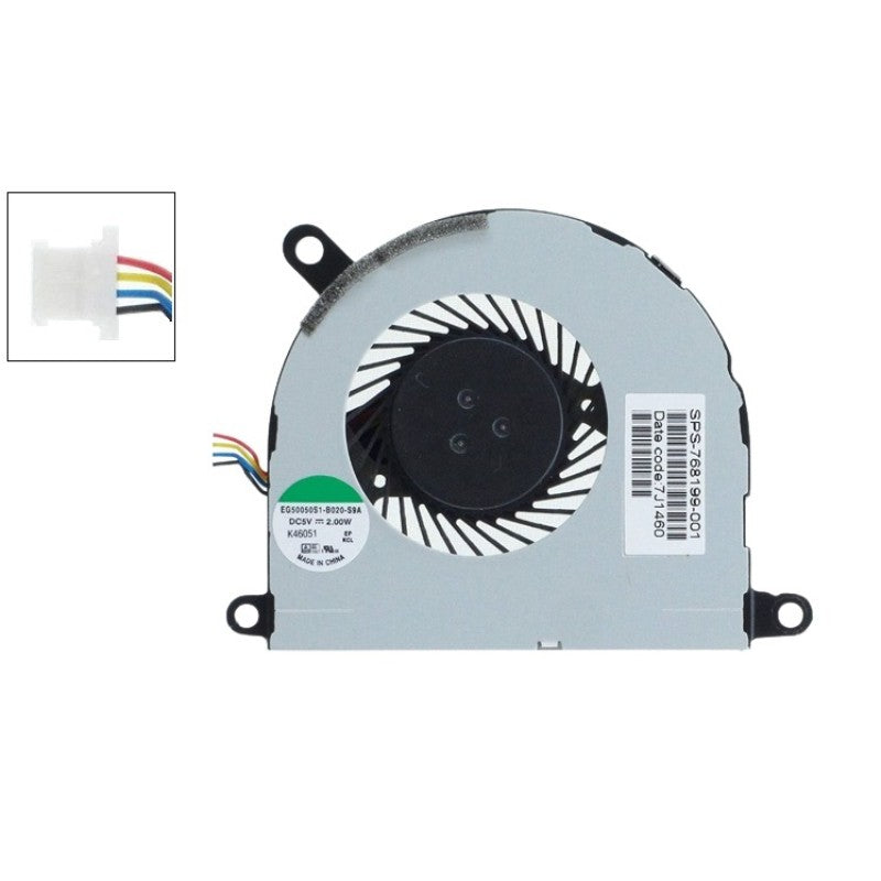 Fan For HP Probook 430-G2, 430G2, 435-G2, 435G2, 450-G2, 450G2 Envy Spectre XT 13, XT-13 CPU Cooling Fan Cooler