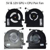 Fan For HP OMEN 15-EK, 15-EN, Series TPN-Q236 Radiator CPU GPU Cooling Fan 5V & 12V