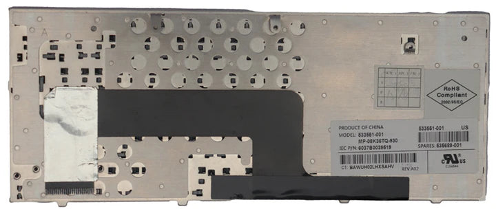 Laptop Keyboard For HP Mini 110, 110-1000, 110-1000CTO, 110-1015TU, 110-1030CA, 110-1044TU, 110-1066TU, 110-1033CA
