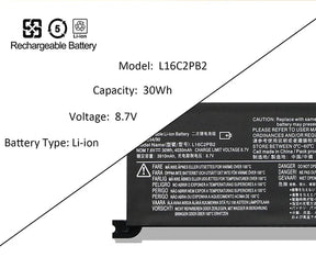 Lenovo L16C2PB2 L16L2PB3 Battery for IdeaPad 320-15ABR/15IAP/15IKB/15ISK/17IKB 130-14AST/14IKB/15AST S145-15AST/15IWL/15IIL/14IIL/14IWL 330-15IKB 520-15IKB V320-17IKB V145-15AST V14-IWL V15-ADA B320-14IKB L17M2PB7 L16M2PB1 L16C2PB1 Series laptop's.
