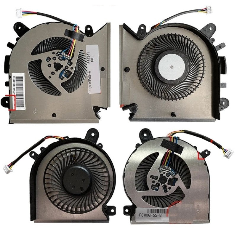 Fan For MSI GF63 MS-16R1 MS-16R2 GF65 GF66 GL66 GF76 Pulse GL76 MS-17L1 CPU GPU Cooling Fan Cooler