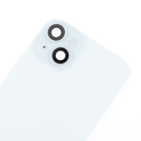 Replacement For iPhone 15 Back Cover Glass With Back Panel Frame-Blue