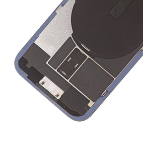 Replacement For iPhone 15 Back Cover Glass With Back Panel Frame-Blue