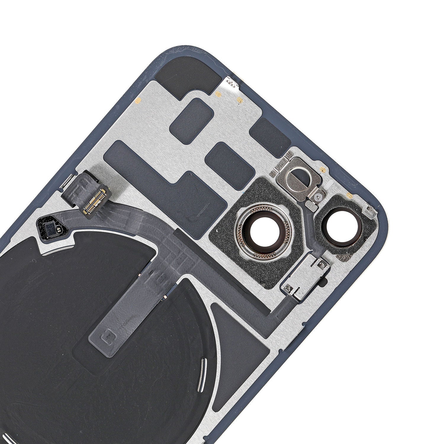 Replacement Back Cover Glass with Back Panel Frame for iPhone 14 (Blue)