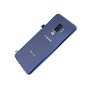 Replacement Back Cover Glass With Camera Lens Compatible For Samsung Galaxy S9 Plus (Service Pack) (Coral Blue)