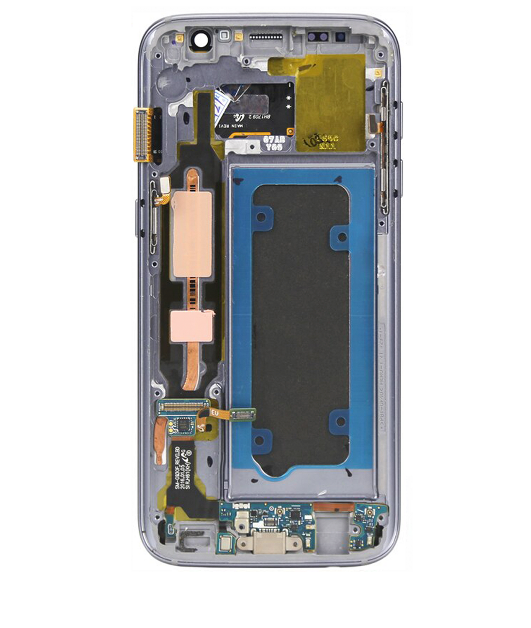 Replacement OLED Assembly With Frame Compatible For Samsung Galaxy S7 (All US Models) (Blemish: Grade B) (Black Onyx)