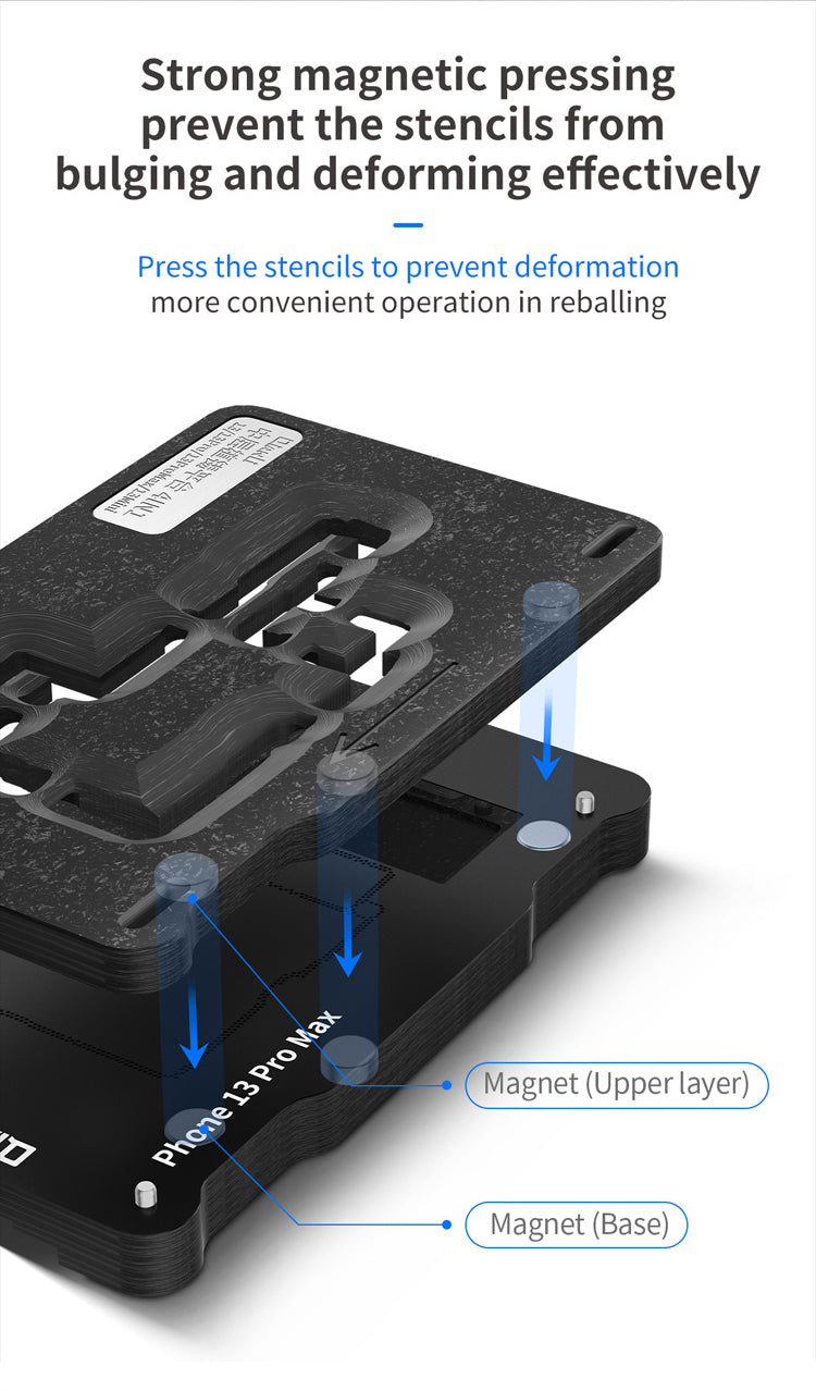 Middle Frame Reballing Platform Compatible For iPhone 13 / 13 Mini / 13 Pro / 13 Pro Max (Qianli)
