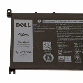 Dell Inspiron 42 WH YRDD6 Battery For 15 5565 5567 5568 5578 7560 7570 7579 7569 WDXOR 3593 01VX1H Series laptops.
