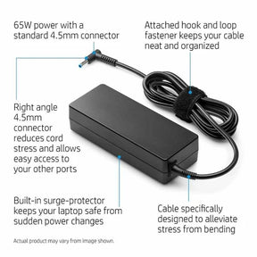 HP Pavilion 14-v2 Series Original 65W 4.5mm Pin Laptop Charger Adapter
