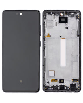 OLED Assembly With Frame Compatible For Samsung Galaxy A52 4G (A525 / 2021) / A52 5G (A526 / 2021) / A52S 5G (A528 / 2021) (Refurbished) (Awesome Black)