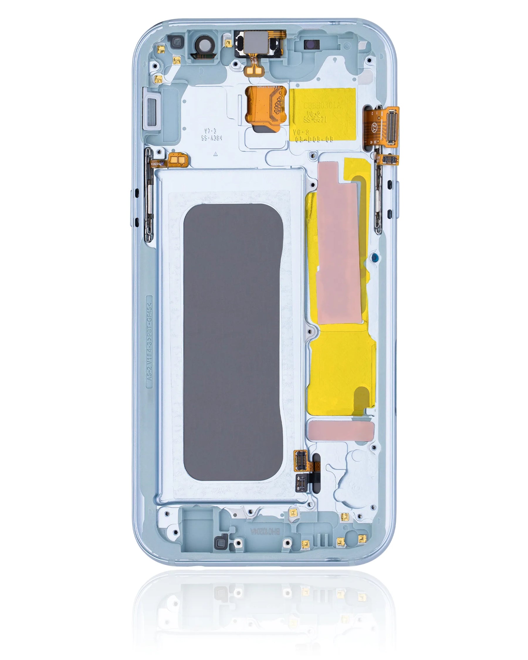 OLED Assembly With Frame Compatible For Samsung A5 (A520 / 2017) (Aftermarket Plus) (Blue Mist)