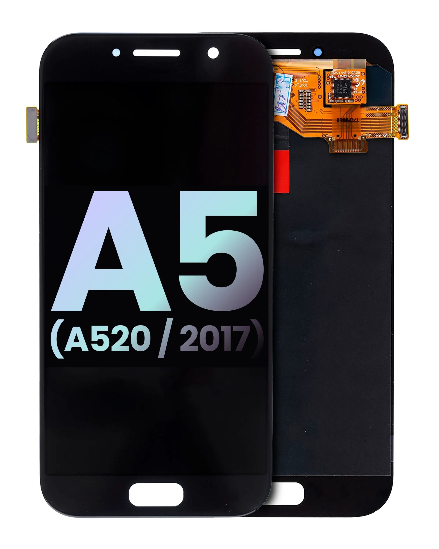 LCD Assembly Without Frame Compatible For Samsung Galaxy A5 (A520 / 2017) (Black) (Service Pack)