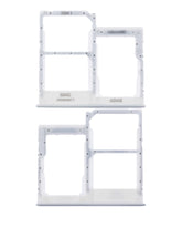 Dual Sim Card Tray Compatible For Samsung Galaxy A41 (A415 / 2020) (Prism Crush Silver)