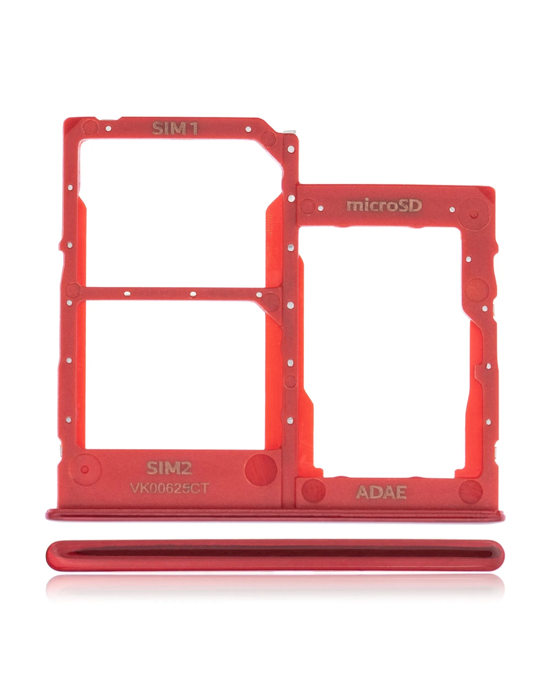 Dual Sim Card Tray Compatible For Samsung Galaxy A41 (A415 / 2020) (Prism Crush Red)