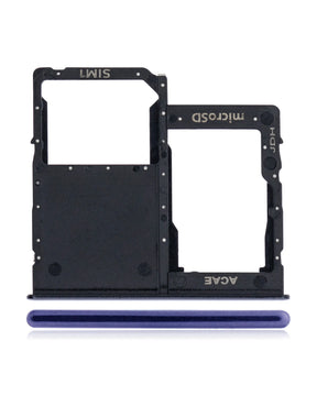 Single Sim Card Tray Compatible For Samsung Galaxy A41 (A415 / 2020) (Prism Crush Black)