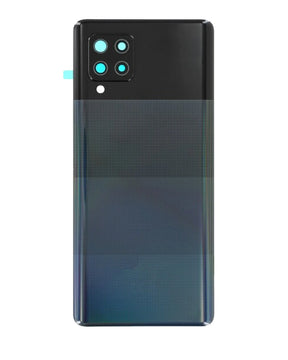 Back Cover Glass With Camera Lens Compatible For Samsung Galaxy A42 5G (A426 / 2020) (Service Pack) (Prism Dot Black)
