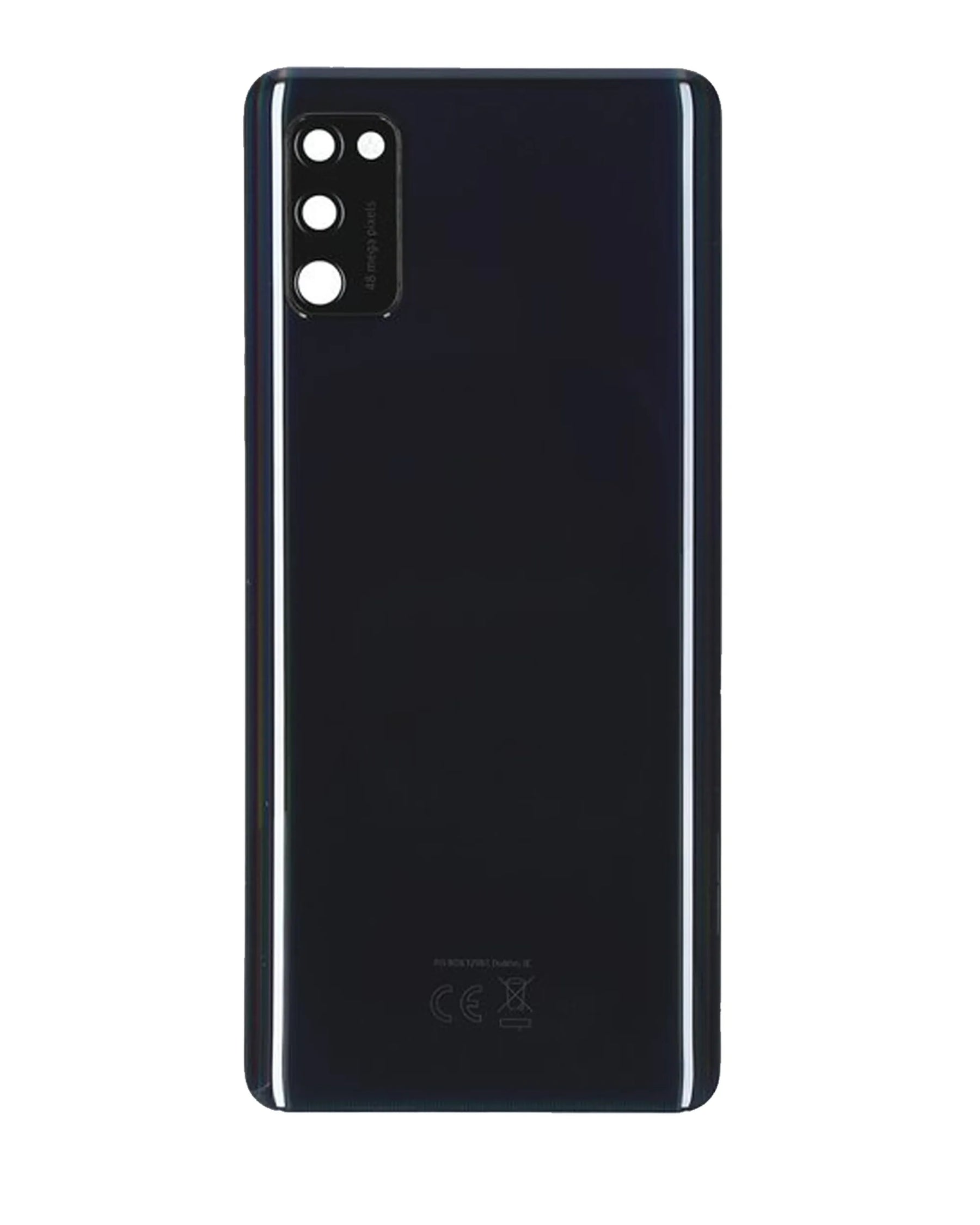 Back Cover Glass With Camera Lens Compatible For Samsung Galaxy A41 (A415 / 2020) (Service Pack) (Prism Crush Black)