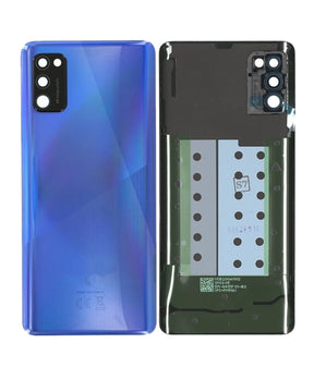 Back Cover Glass With Camera Lens Compatible For Samsung Galaxy A41 (A415 / 2020) (Service Pack) (Prism Crush Blue)
