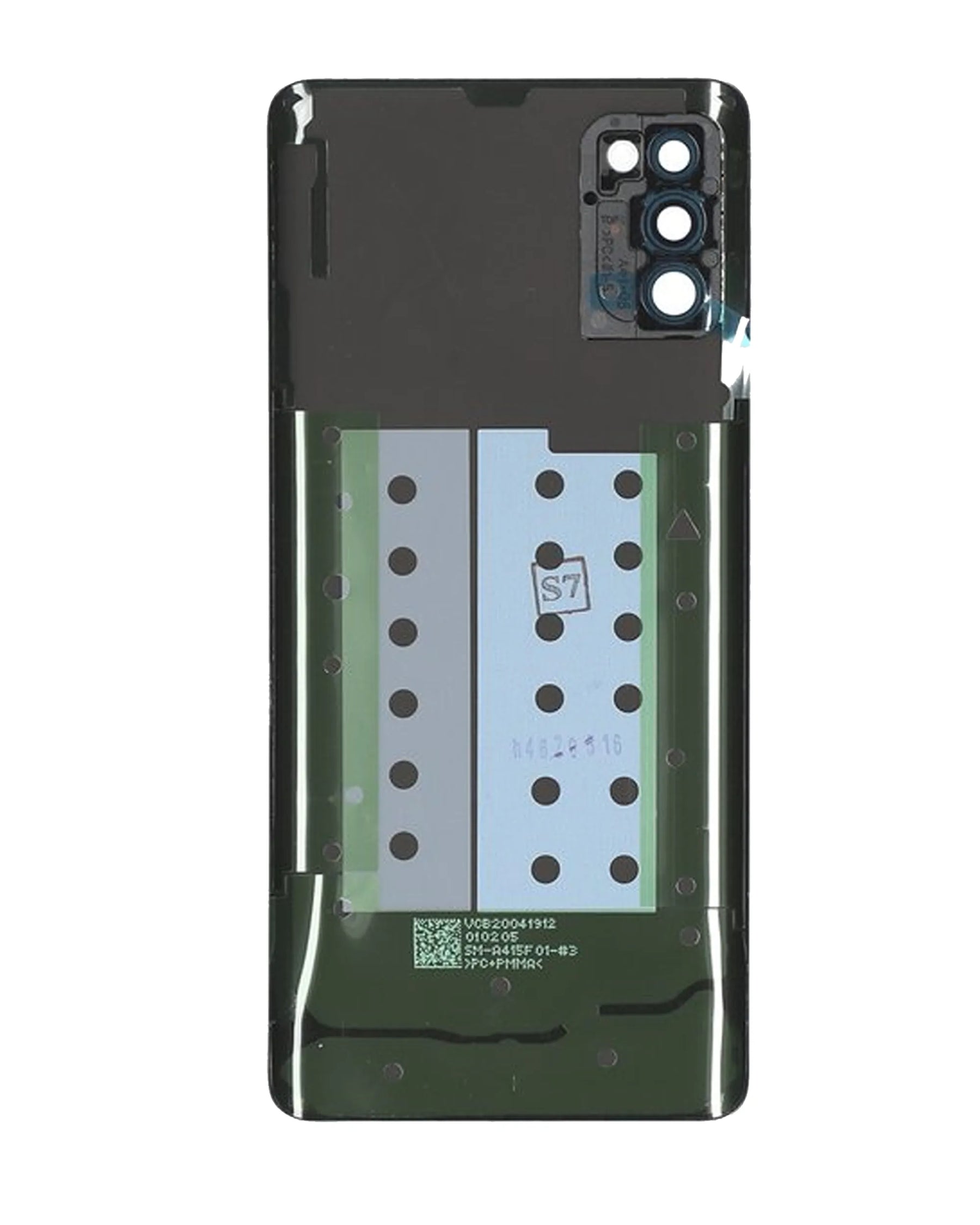 Back Cover Glass With Camera Lens Compatible For Samsung Galaxy A41 (A415 / 2020) (Service Pack) (Prism Crush Silver)