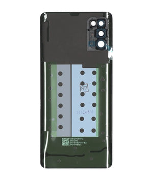 Back Cover Glass With Camera Lens Compatible For Samsung Galaxy A41 (A415 / 2020) (Service Pack) (Prism Crush Silver)