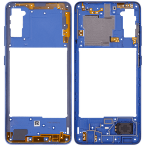 Mid-Frame Housing Compatible For Samsung Galaxy A41 (A415 / 2020) (Aftermarket Plus) (Prism Crush Blue)