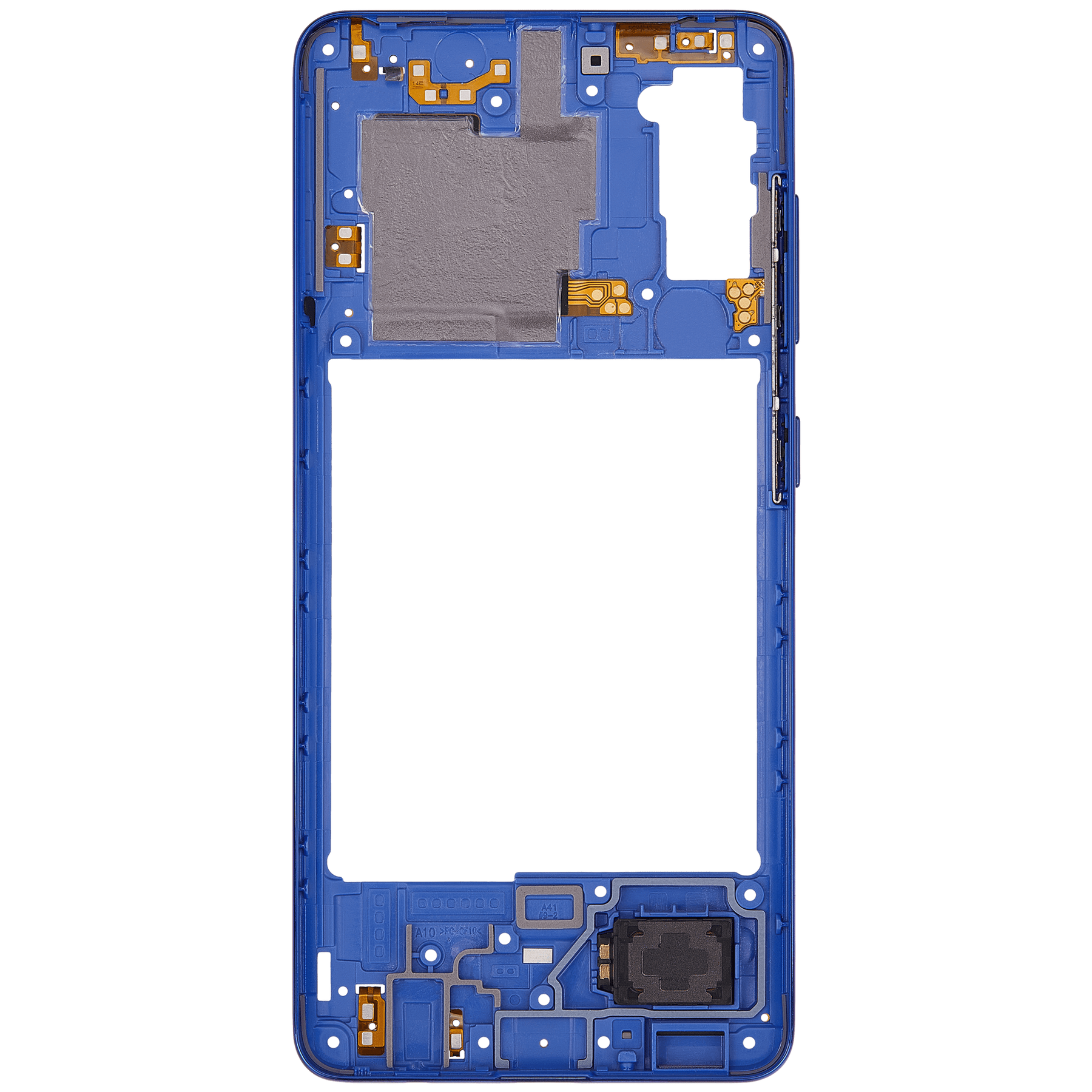 Mid-Frame Housing Compatible For Samsung Galaxy A41 (A415 / 2020) (Aftermarket Plus) (Prism Crush Blue)