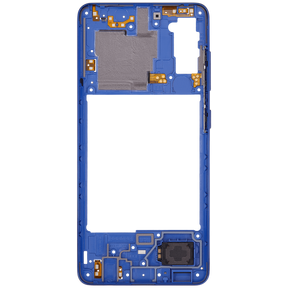 Mid-Frame Housing Compatible For Samsung Galaxy A41 (A415 / 2020) (Aftermarket Plus) (Prism Crush Blue)